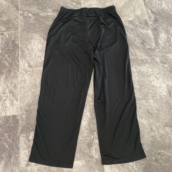 Mens Black Wide Leg Sweatpants Large - Picture 5 of 8